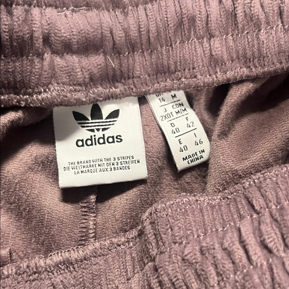 Adidas Kids Lavender Corduroy Joggers - Picture 7 of 10